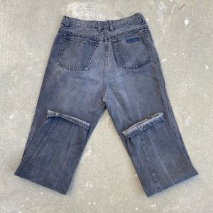 Vintage 90s Valentino black denim wash jeans